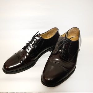 Cole Haan Burgundy Dark Brown Leather Oxford Shoe